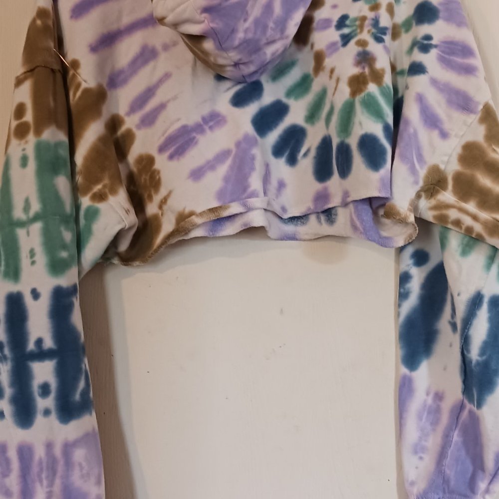 Aeropostale sz Small TyeDye Cropped Hoodie - Picture 5 of 8